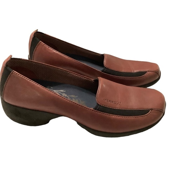 Merrell rosted brown slip on loafers size 9‎ air cushion - Picture 1 of 7